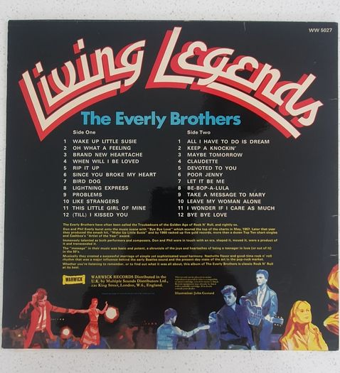 Living Legends - The Everly Brothers 24 Original Golden Greats Vinyl LP