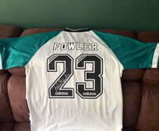 Robbie Fowler signed Liverpool away jersey