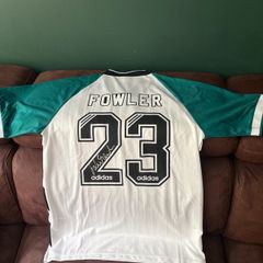 Robbie Fowler signed Liverpool away jersey