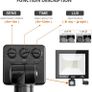 50W Security Lights with Motion Sensor LED Sensor Flood Lights, Super Bright 5500 Lumen, IP66 Waterproof Perfect for Garage, Garden,Yard, Patio and Forecourt Image 7