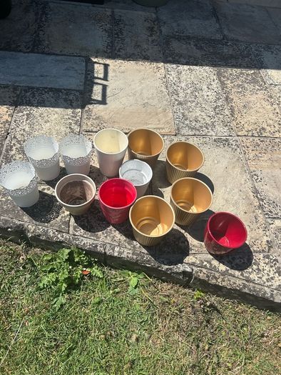 Selection of plant pots