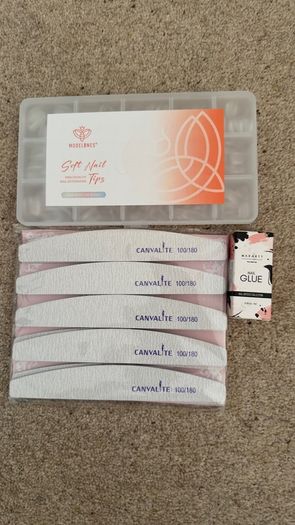 Nail Files, Nail Tips and Glue