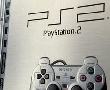 Original Sony PlayStation 2 Slimline Console in Satin Silver Boxed and Beautiful