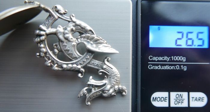 Antique 835 Silver Spoon, Highly Decorated Silver 835 - 26,5g