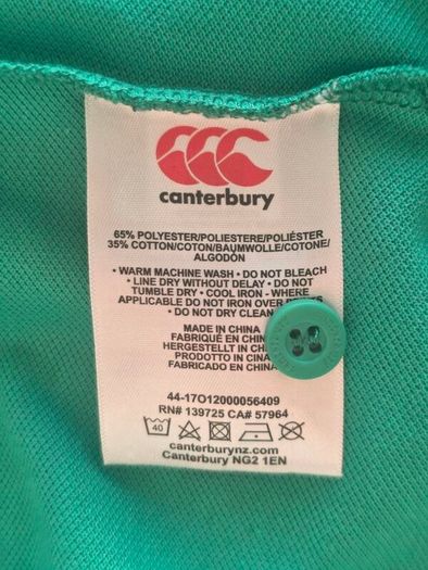 Ireland Rugby Canterbury Men's Polo Shirt Size XL