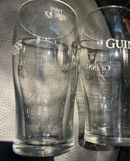 Guinness pint glasses