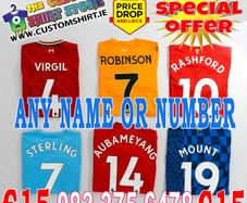 Premier League Jersey Number Printing