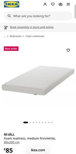 IKEA HEMNES Day-bed frame with 3 drawers (2 mattresses included)
