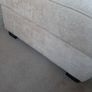 Cream fabric upholstered footstool with storage FINAL REDUCTION Image 7
