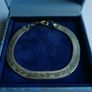 Vintage 925 Silver Flat Herringborne Bracelet length 8" x 9.9g Image 7
