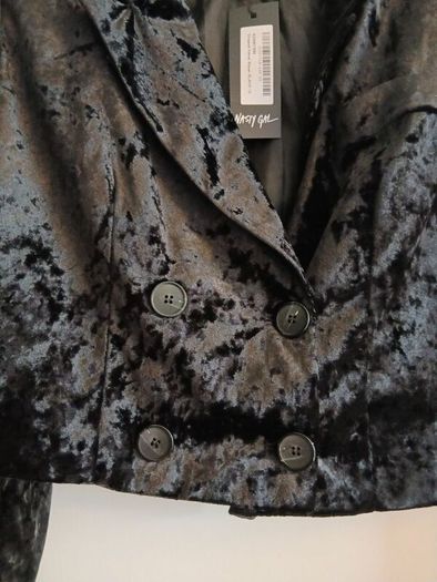 Black velvet blazer NEW