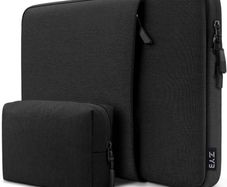 ZYB Waterproof Shockproof Laptop Sleeve 15.6 Inch Protective Case with Accessory Bag,Laptop Case 15.6 Inch for 15'' Notebook Lenovo ThinkPad IdeaPad HP Dell Acer ASUS Chromebook Mac Pro 16 15,Black