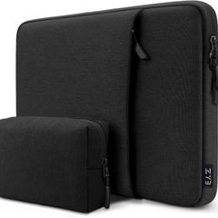 ZYB Waterproof Shockproof Laptop Sleeve 15.6 Inch Protective Case with Accessory Bag,Laptop Case 15.6 Inch for 15'' Notebook Lenovo ThinkPad IdeaPad HP Dell Acer ASUS Chromebook Mac Pro 16 15,Black