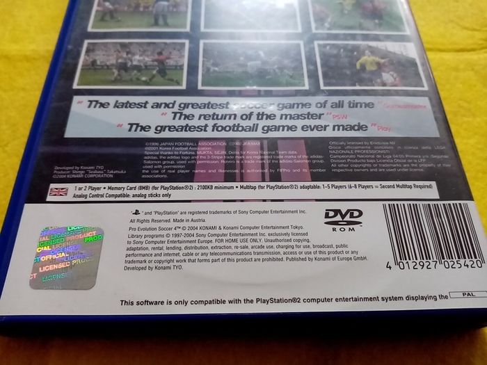 Pro Evolution Soccer 4 PlayStation 2 Ps2 Games Original