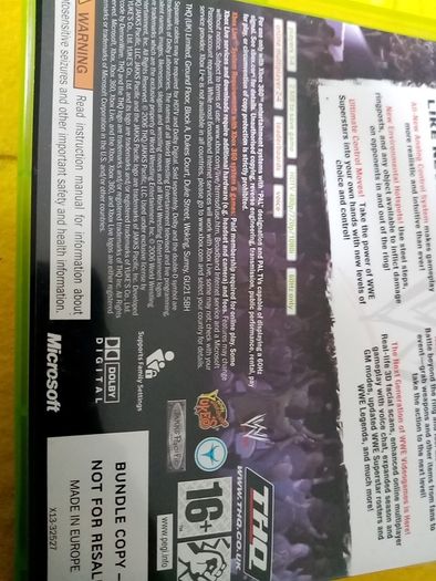 Smack Down VS Raw 2007 Xbox 360 Games Original