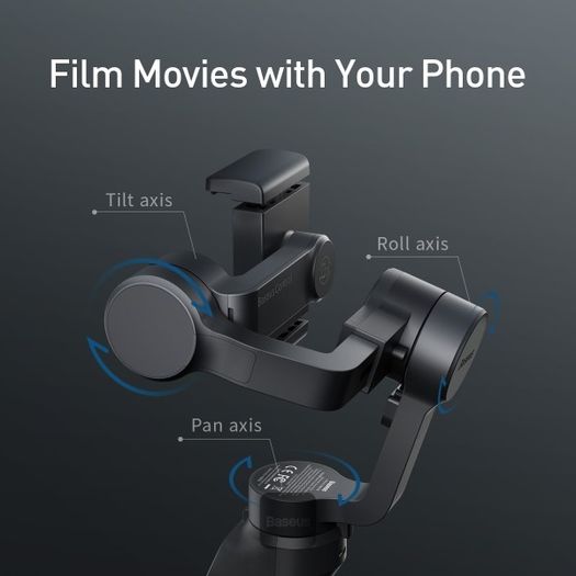 Baseus Control Handheld Gimbal 3-Axis Stabilizer for Smartphone Dark Grey