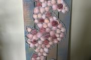 Handmade seahorse string art