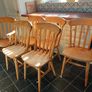 Set of dining chairs and carver Image 3
