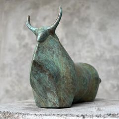 Abstract Buffalo - Patinated Bronze