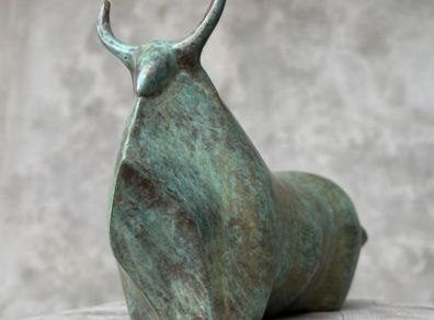 Abstract Buffalo - Patinated Bronze