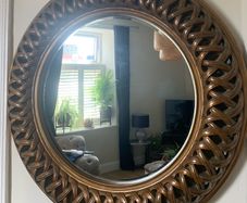 large circular mirror