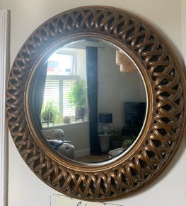 large circular mirror