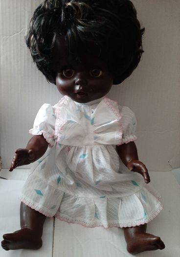Large beautiful doll from 70's in original dress