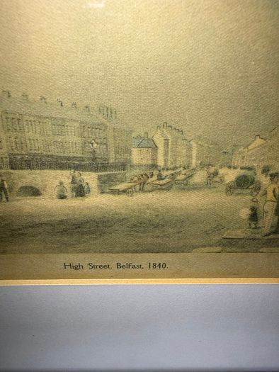Set of 3 Vintage Old Belfast Prints - Pottinger's Entry, High Street, Old Theatre