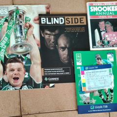 Vintage Irish Rugby & Sports Memorabilia Bundle 2000-2009 Inc. Ticket Stub!