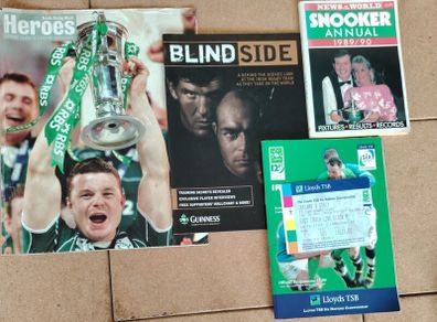 Vintage Irish Rugby & Sports Memorabilia Bundle 2000-2009 Inc. Ticket Stub!