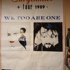 Eurythmics, "we too are one" poster,cassette,  September 1989