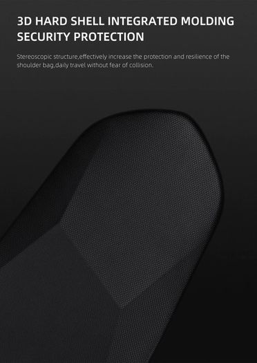 Men Shoulder Bags Black USB Charging Crossbody Bags Waterproof Casual Travel Messenger Bag Male Fit For 7.9 Inch iPad