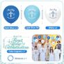 Holy Communion Decorations for Boy, Blue First Holy Communion Decorations Confirmation Decorations, Cross, Pigeon Banner Pennant Bunting, Balloons,Cake Topper for Boys Communion Christening Gift Image 5