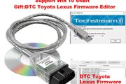 Mini Vci For Toyota TIS Techstream V18.00.008 FTDI FT232RL OBD2 Diagnostic Cable Tool until 2023 DTC Firmware Editor for Toyota Lexus