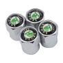 4pcs Car Black Wheel Tire Valve Dust Caps Stem Case For skoda octavia fabia rapid yeti superb octavia a 5 a 7 2 emblems Auto Accessories Image 2