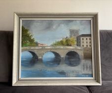 Original Painting Titled 'The Four Courts'