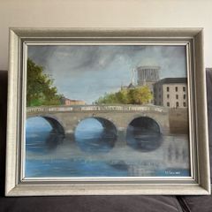 Original Painting Titled 'The Four Courts'