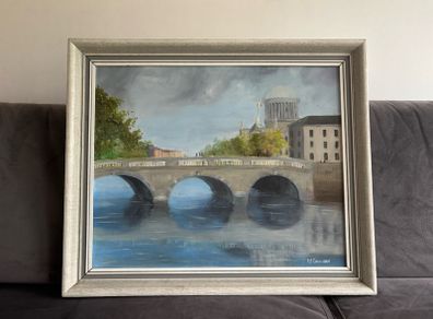 Original Painting Titled 'The Four Courts'