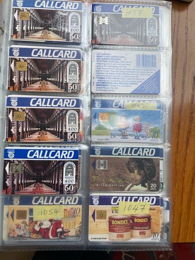 Vintage collectible cards call cards Irish at 1 euro each postage extra 1.50 per envelope or large one 2.85