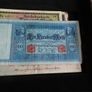 Antique German banknotes & commemorative bank note coins in wood case Image 7