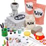 Home Air-Dry Clay Pottery Kit for Beginners, Pottery Kit for Adults. Kit Includes: Air-Dry Clay, Tools, Paints, Brushes, Sealant, How-to-Guide, Air Drying Clay Kit, Gift - Pastel Paints MULTIPLE COLOURS AVAILABLE (FREE POSTAGE) Image 2
