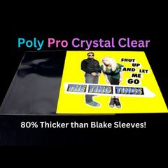 10% OFF! 25 Pcs x 7" Plastic Outer Clear Record Sleeves 90 Micron Polypropylene 45RPM Singles - Premium 80% THICKER than Blake Sleeves! For 7 Inch 45s