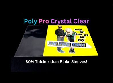 10% OFF! 25 Pcs x 7" Plastic Outer Clear Record Sleeves 90 Micron Polypropylene 45RPM Singles - Premium 80% THICKER than Blake Sleeves! For 7 Inch 45s