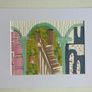 Original art Marrakech Drawing contemporary Irish Art abstract painting Image 4