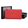 New Stylish Red - Strong Pu Leather Purse With Metal Bar Image 2