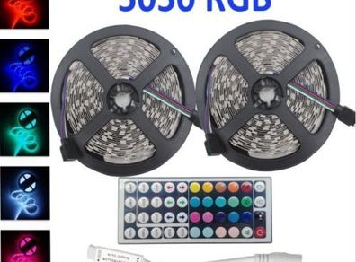 10M RGB strip  LED 5050 60led/m+44 keys IR Remote controller Kitchen