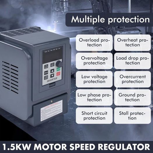 0.75KW Variable Frequency Drive VFD Frequency Converter Single Phase 220V Input to Three Phase 380V Output :READY FOR COLLECTION