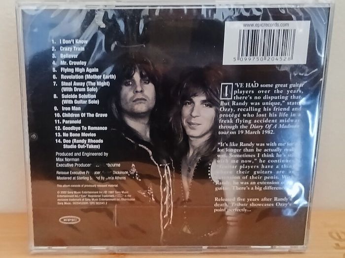 Ozzy Osbourne Tribute CD Album