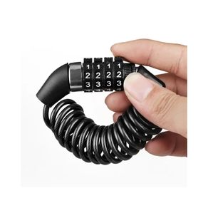 Bicycle Mini Password Lock Portable Helmet Lock Durable Steel Wire Lock Mountain Bike Frame Lock Bicycle Accessories