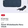 icandy peach navy check changing diaper bag and footmuff Image 6